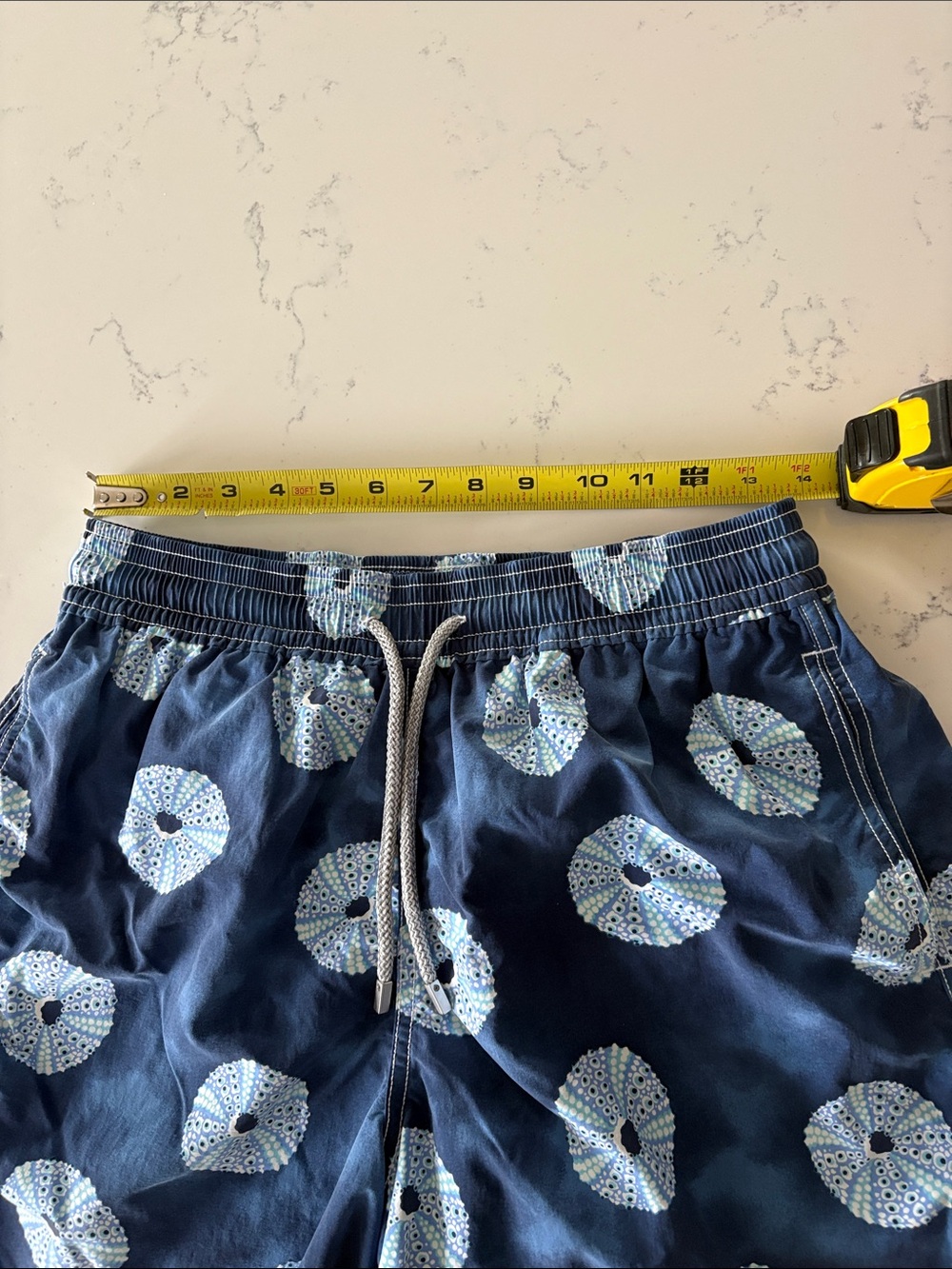 Authentic Vilebrequin Moorea Swim Trunks Blue Sea Urchin Oursinade Men’s Large - Picture 9 of 12